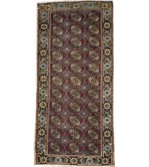 Semi-Antique Hallway Oriental Wool Rug Distressed Runner Carpet 4’4×9’3 Ft