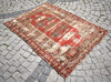 Fabulous Antique Caucasian Rug 52'' x 69'' Collectors Item Shabby Chic Worn Rug gallery