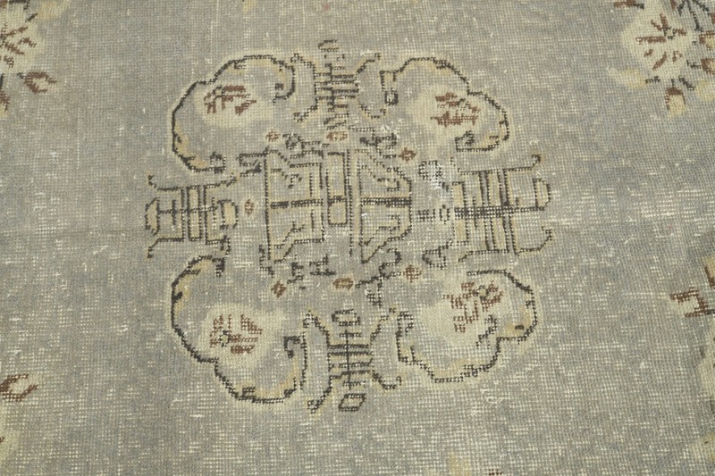 5x9 turkish vintage rug, hand-knotted oushak wool rug, boho decor carpet,722 gallery