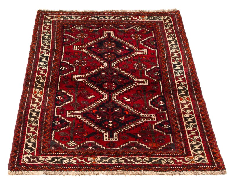 Vintage 3'7" x 5'4" Traditional Hand Knotted Vegetable Dye Wool Area Rug gallery