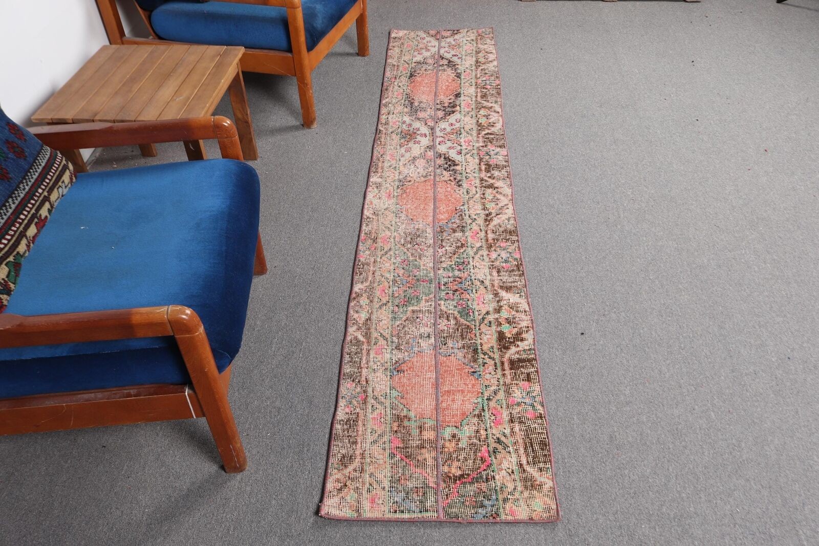 Turkish Rug, Wool Rugs, 1.6x8 ft Runner Rug, Colorful Rug, Vintage Rugs gallery