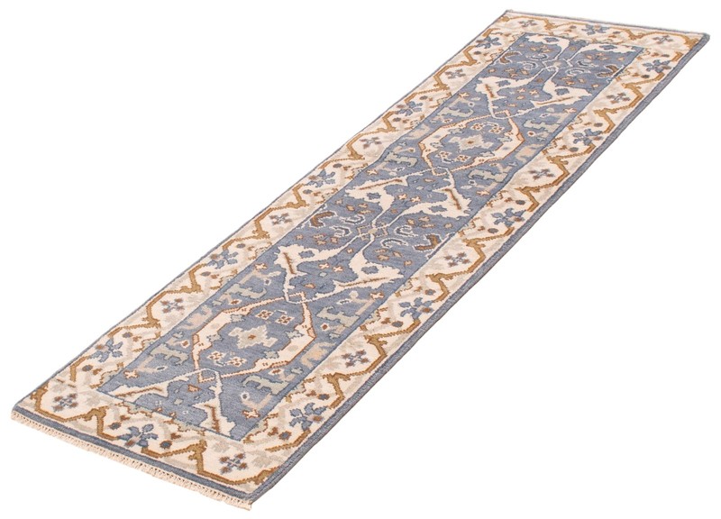 Vintage Hand-knotted Runner Rug 2'7" x 8'4" Traditional Oriental Wool Carpet gallery