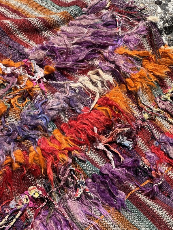 Shamanic Kilim Textile From Konya Cihanbeyli Made by Yörük Nomads - 133cm x 97cm gallery