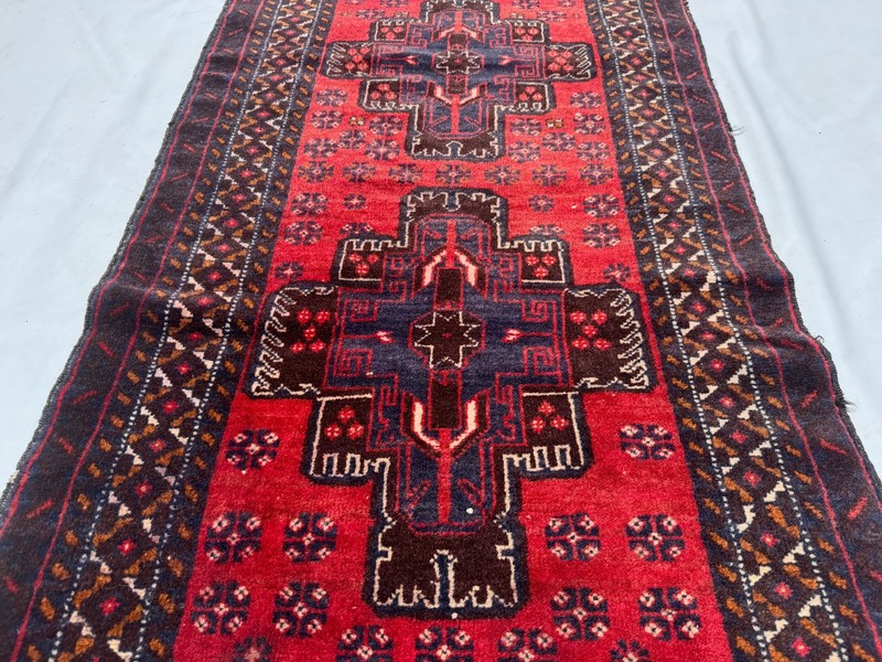 3x4 Afghan Hand Knotted Tribal Baluchi Area Rug Geometric Oriental Wool Carpet gallery