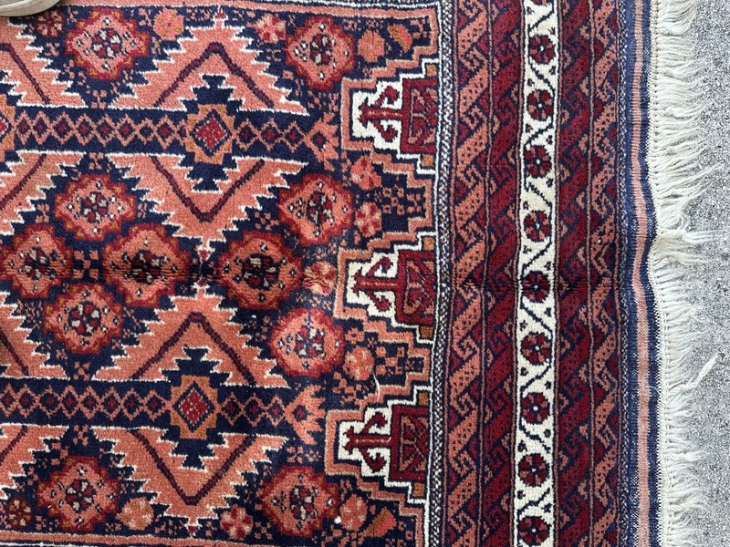 Vintage Baloouchi Tribal Handmade Oriental Rug 74”x42” gallery