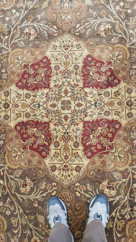 Masterpiece 1940-1950s Vintage Wool Pile Natural Dye Oushak Rug 8x10ft gallery