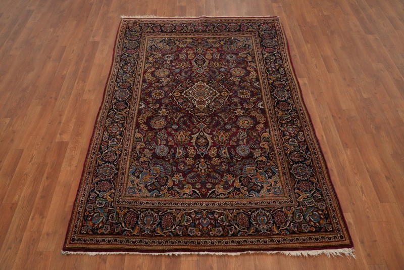 Antique Vegetable Dye Hand-made Rug 4x7 Traditional Living Room Floral Carpet gallery