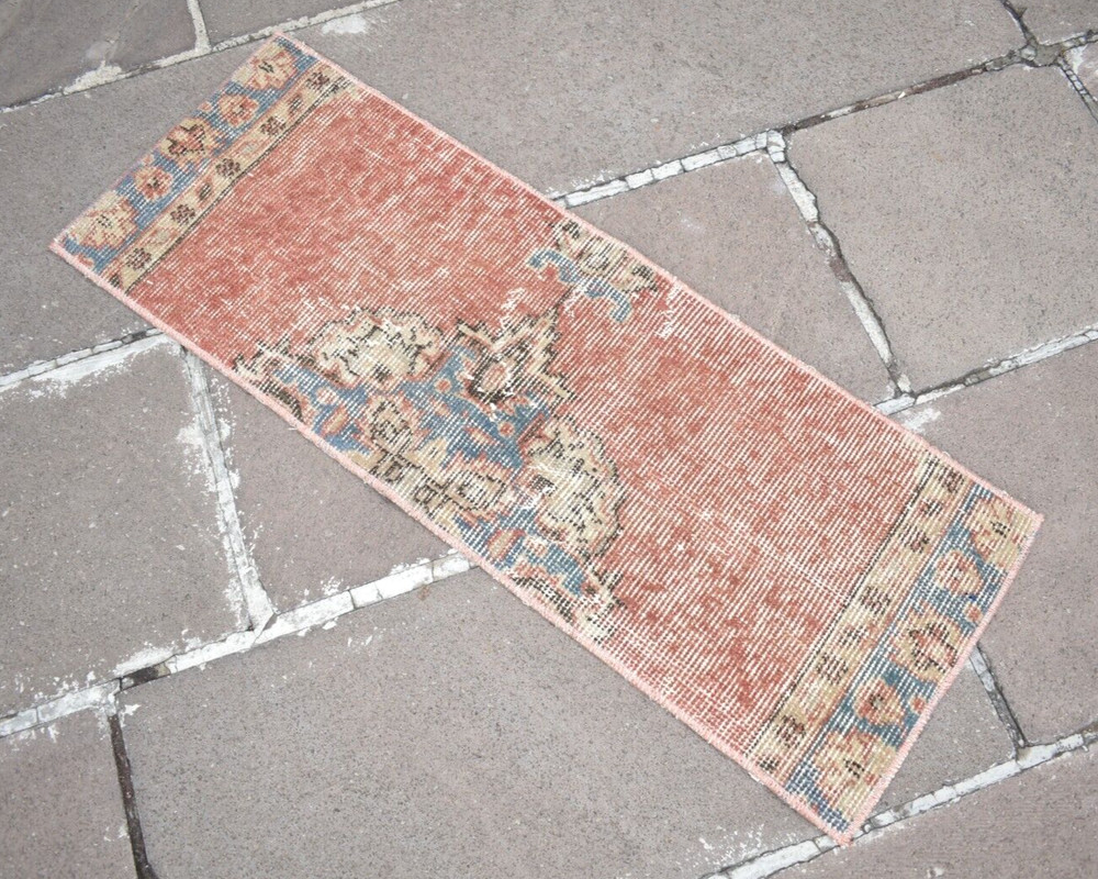 Turkish Carpet Pillow Cover Rug 13'' x 35'' Decorative Handmade Cushion Cover