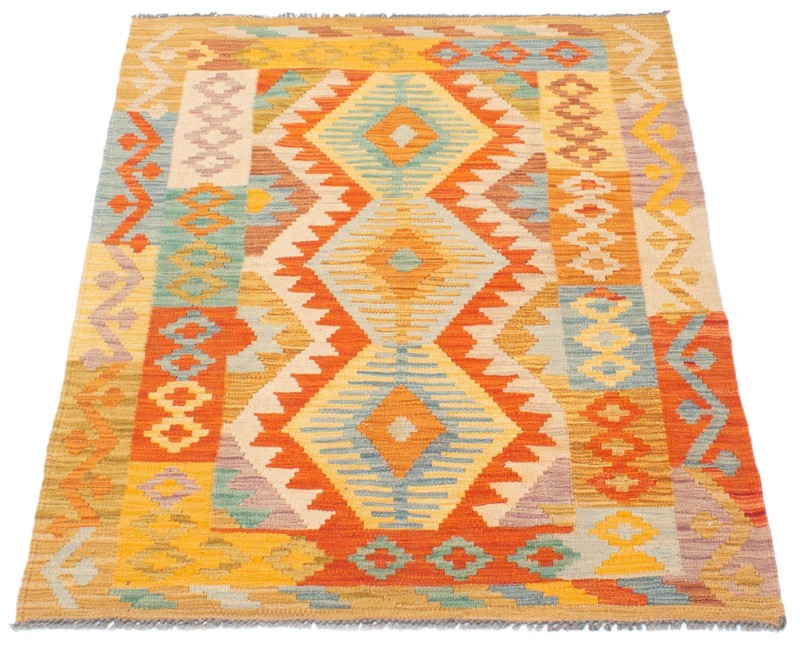 Vintage Hand Woven Area Rug 3'6" x 5'2" Traditional Wool Oriental Carpet gallery
