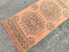 20 ft extra long runner rug stair hallway, runner Turkish Oushak vintage 3×20