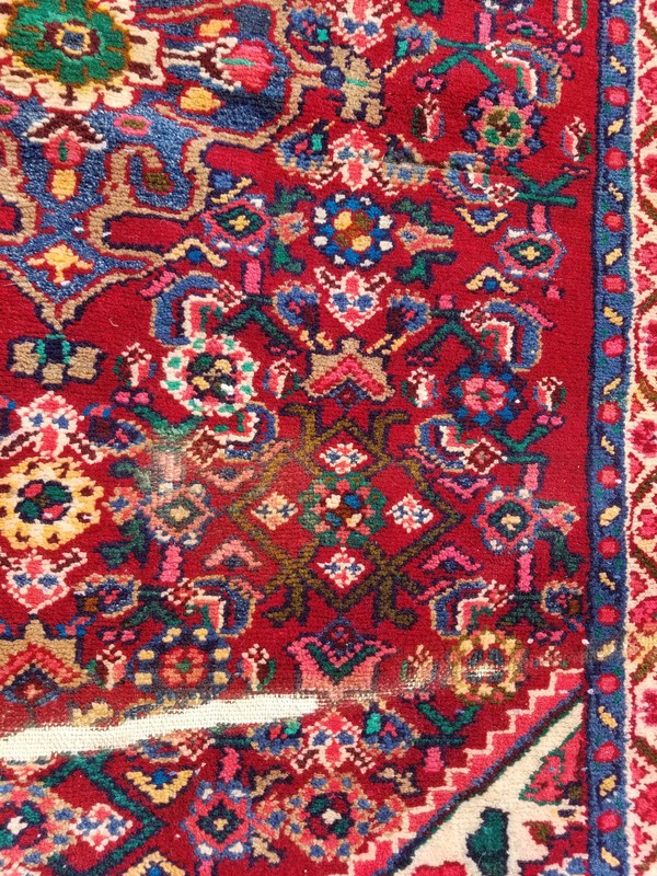 Distressed Vintage Traditional Handmade Persian Wool Multicolor Rug 318x82cm gallery