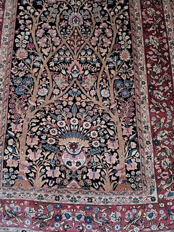 Fine Antique Genuine Middle Eastern Lavar Rug 99 X 55 Inches gallery