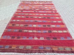 Area Rugs, Vintage Rug, Wool Rug, Handmade Rug, Boho Rug, Turkish Kilim 74″x123″