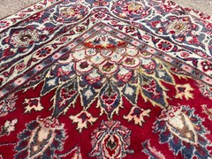9×12 RED ANTIQUE ORIENTAL RUG VINTAGE handmade HAND-KNOTTED hand-woven carpet ft