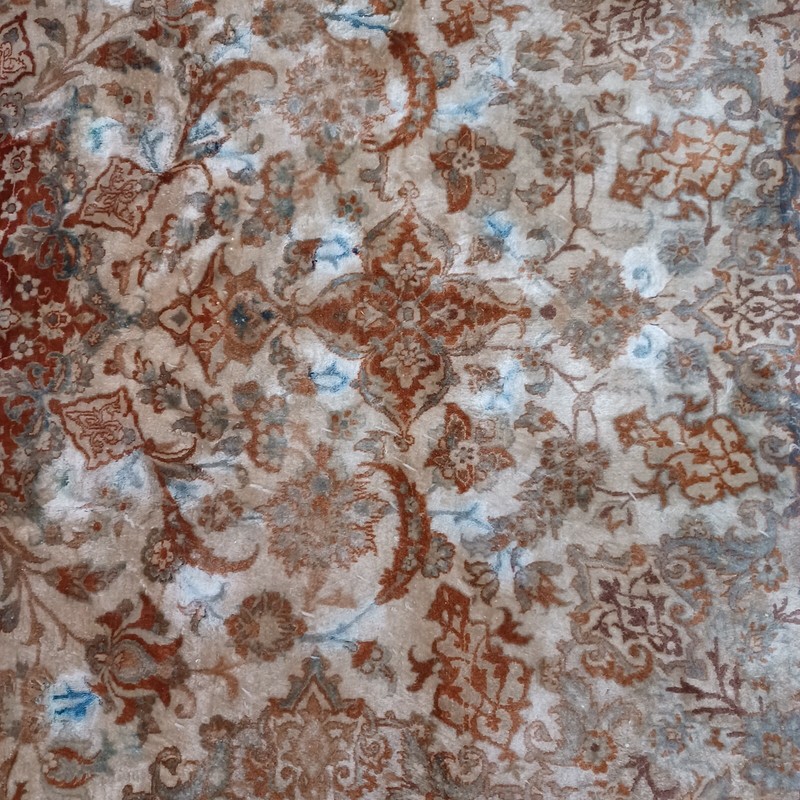Middle Eastern Oriental Is-phahan silk and kork wool 4'10" x 7'3" c. 1950 gallery