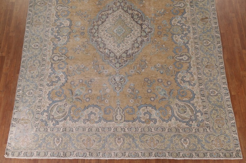 Traditional Vintage Distressed Area Rug 10x13 Hand-knotted Wool for Living Room gallery