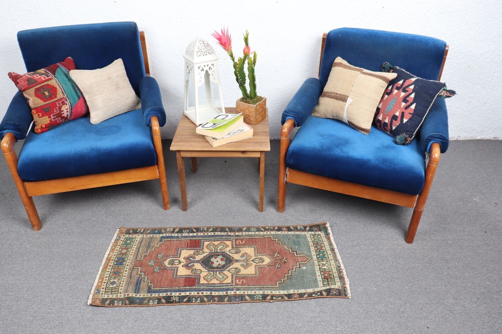 Antique Rug, 1.5x3.4 ft Small Rug, Vintage Rug, Turkish Rugs, Anatolian Rug gallery