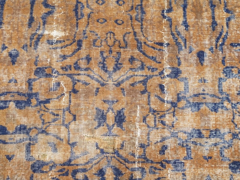 Handmade Floor Rug, Wool Rugs, Large Carpet, Vintage Turkish Area Rug 80"X118" gallery