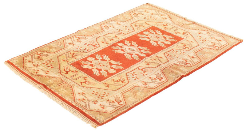 Vintage 4'2" x 6'4" Traditional Hand Knotted Vegetable Dye Wool Area Rug gallery