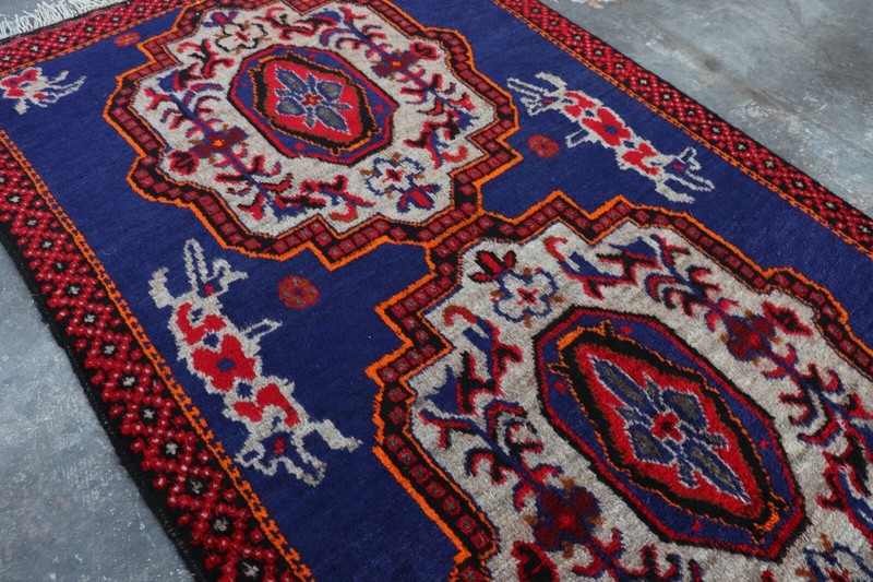Afghan Handmade Taimani Tribal Carpet 5'2 x 3'1 ft gallery