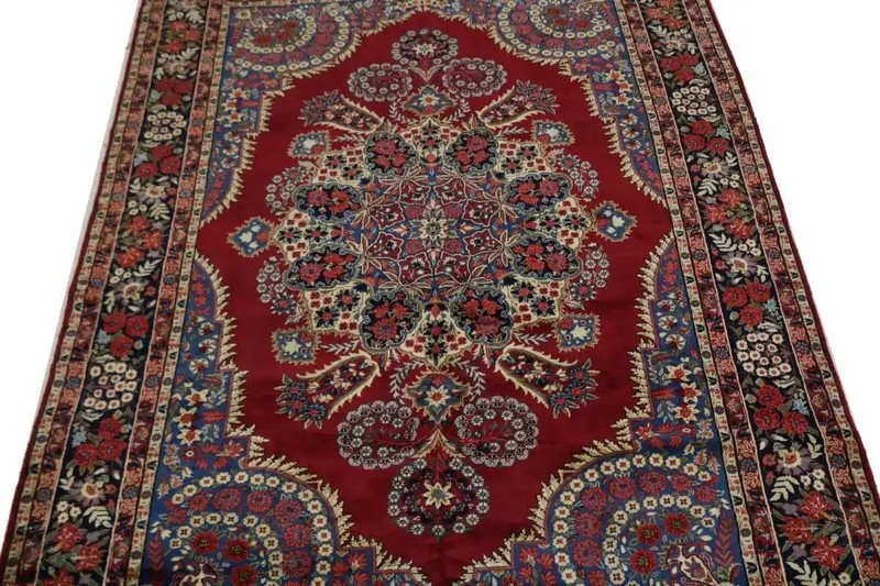 One-of-a-Kind Traditional Floral Kork Wool Rug Oriental Décor Carpet 6'5X10'5 ft gallery