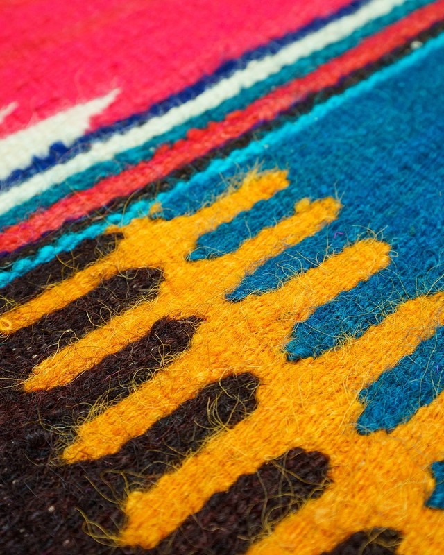 Oltenian Kilim Runner 100% Wool Geometric Neon Multicolor 1970s Romania 13x5ft gallery