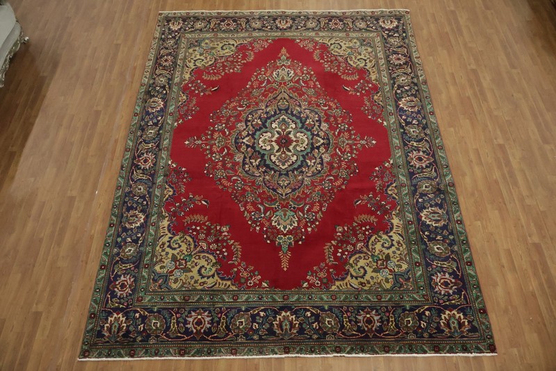 Timeless Decor Traditional Area Rug 10x13 Hand-knotted Wool Vintage Red Carpet gallery