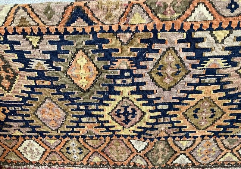 Antique Shahsavan Kilim/Rug, c-1900's, 23" x 44" #15802 gallery