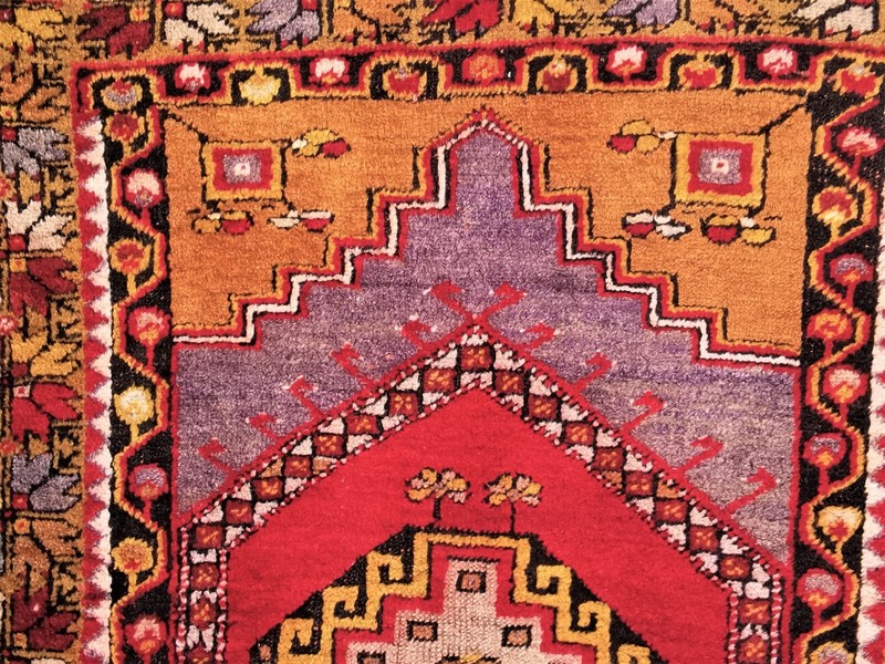 Antique, splendid prayer rug, Anatolia around 1920, 66 x 42 in. gallery