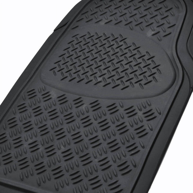 Heavy Duty Rubber Floor Mats Trim to Fit All Weather Non Slip 3 Piece Set New gallery