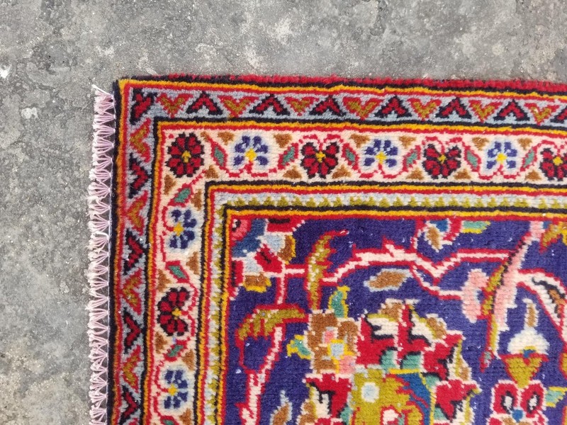 Vintage Traditional Handmade Oriental Wool Multicolor Rug 343 x 236 cm gallery
