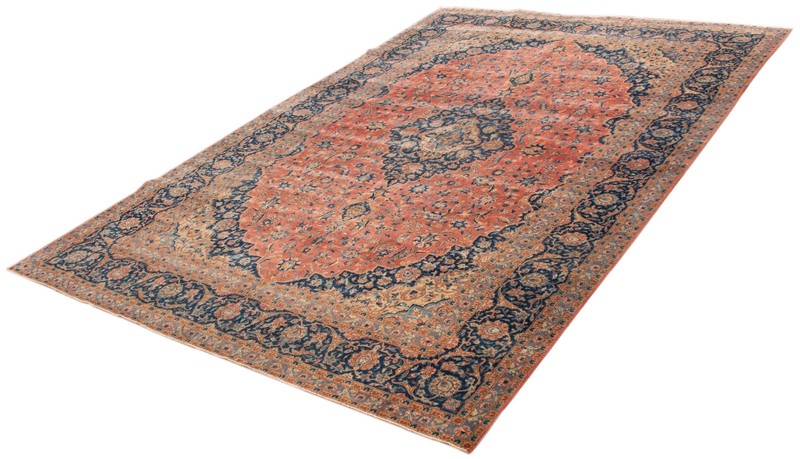 Vintage Oriental Hand-Knotted Carpet 9'5" x 13'11" Traditional Wool Area Rug gallery