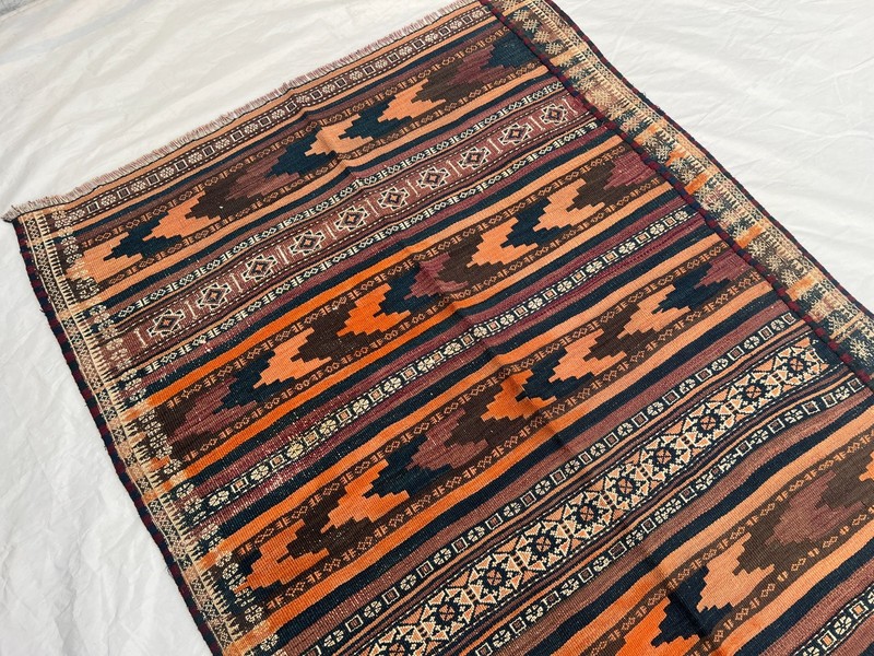 COLLECTORS ITEM 10 X 3.5 ft Antique Maldari Belouch Nomad Full Embroidery Sistan gallery
