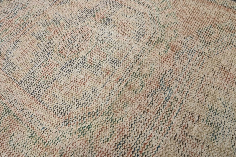 Vintage Turkish Runner Rug 3x11ft FADED Handmade Anatolian Oushak Hallway Wool gallery