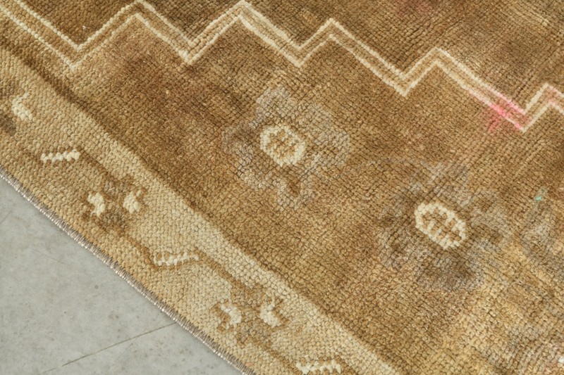 2x4 Turkish Door Mat Rug Hand-Knotted Small Vintage Oushak Carpet Mini Rugs,571 gallery