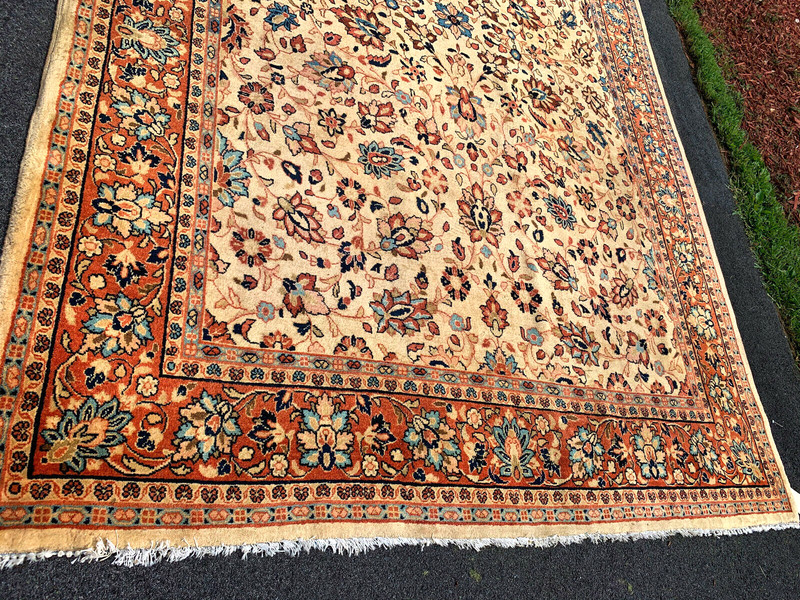 ANTIQUE AMERICAN P....N SAROUK RUG 7X10FT CIRCA 1920 gallery