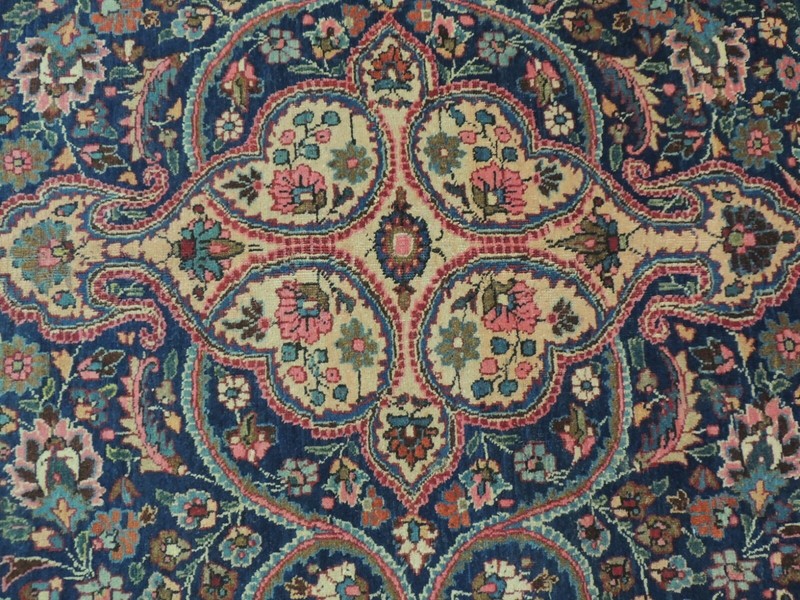 10x13 10x14 Antique Lavar Kermaan Oriental Area Rug wool Red Blue Pink Green gallery