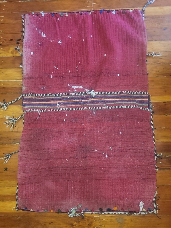 Vintage Tribal Saddle Bag. Khorjin. 52" X 31". gallery