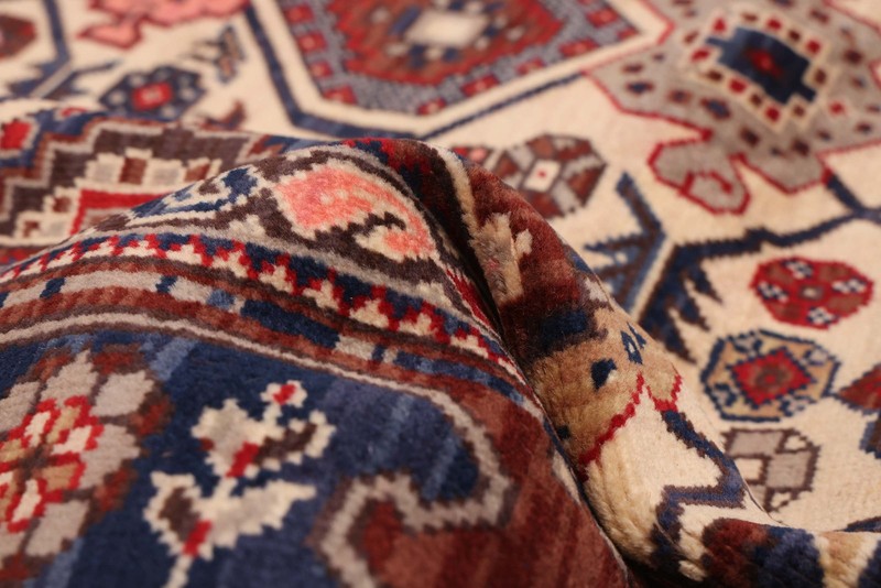 Vintage Hand-Knotted Area Rug 4'3" x 6'11" Traditional Oriental Wool Carpet gallery
