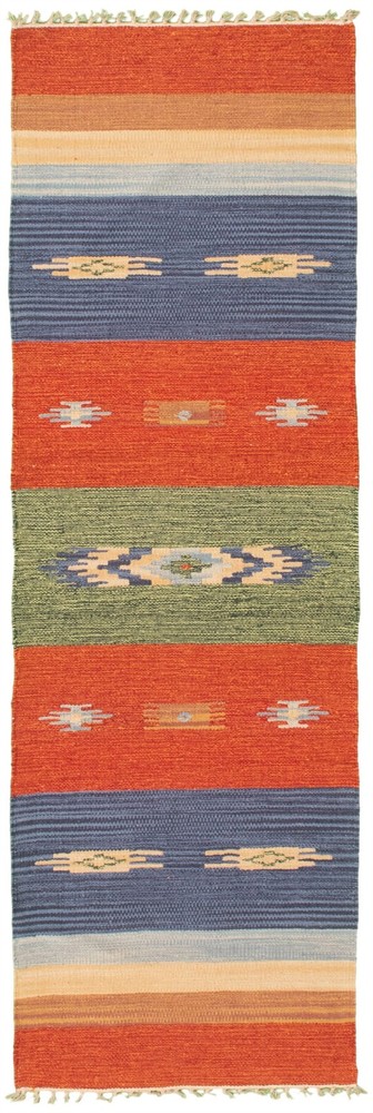 Vintage 2'0" x 6'8" Traditional Wool Hand Woven Oriental Area Rug