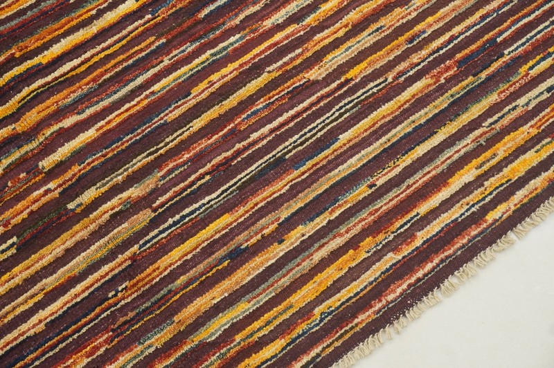 7x10 ft Multicolor Afghan Modern Hand Woven Wool Rug gallery