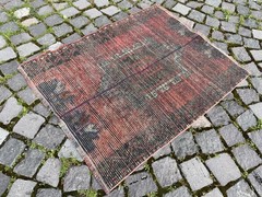 Home Decor Rug, Turkish Vintage Rug, Boho Decor Rug, 2,5 x 3,1 ft