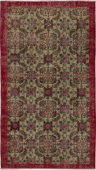 Vintage Traditional Hand-Knotted Area Rug 3’9″ x 6’7″ Oriental Wool Carpet