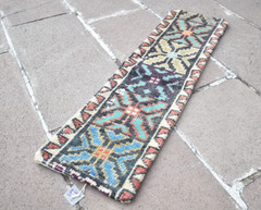 Turkish Carpet Pillow Cover Rug 10” x 36” Decorative Handmade Cushion Cover