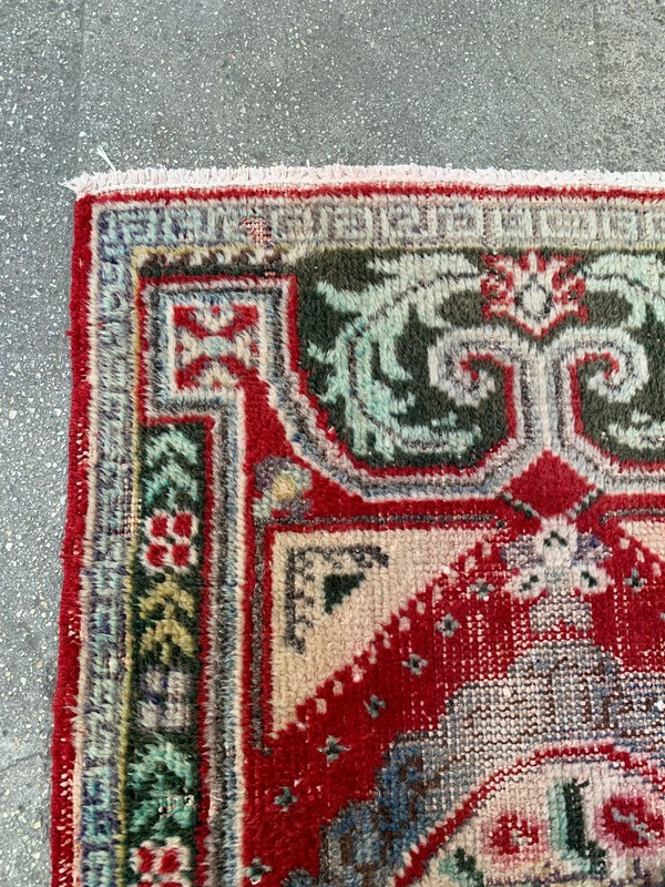 2'7'' x 4'11'' Faded Vintage Natural Rug Village Rug Handmade Carpet.SKU:I1187 gallery
