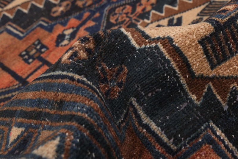 3'6" x 9'9" Vintage Hand-knotted Runner Rug Traditional Oriental Wool Carpet gallery
