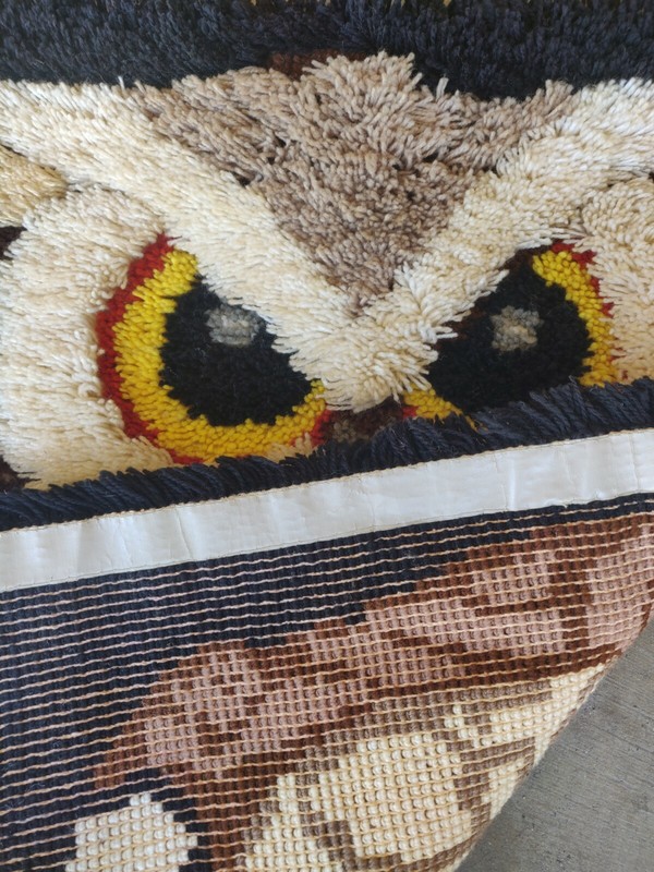 2x3 FT Handmade Rug Owl Wall Hanging . gallery