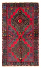 Vintage Hand-Knotted Area Rug 3’8″ x 6’5″ Traditional Oriental Wool Carpet