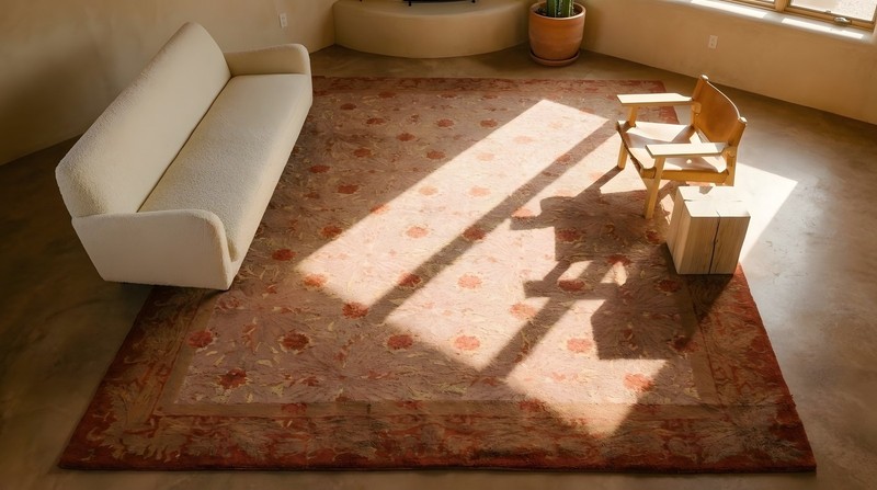 Yellow Antique Donegal - Arts & Crafts Ireland Allover Knotted Rug gallery