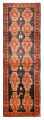 Vintage Hand-knotted Runner Rug 4’3″ x 13’3″ Traditional Oriental Wool Carpet